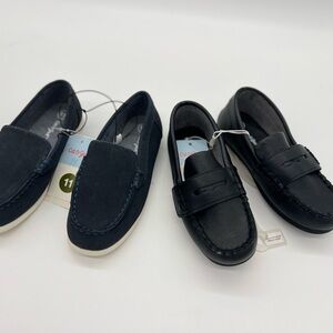 LIKE NEW || Cat & Jack, Size 12T || Slip-on Loafers, Set Of 2 || Navy & Black